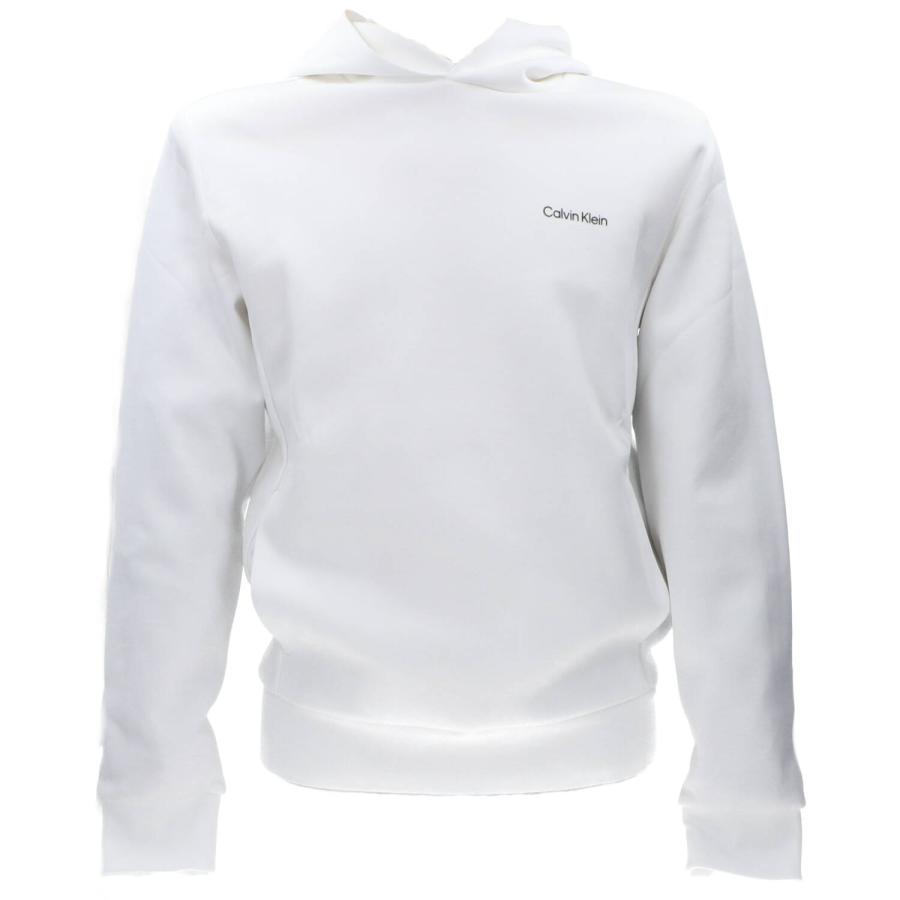 Calvin Klein Felpe K10K109927 FELPA LOGO HOODIE Bianco 1
