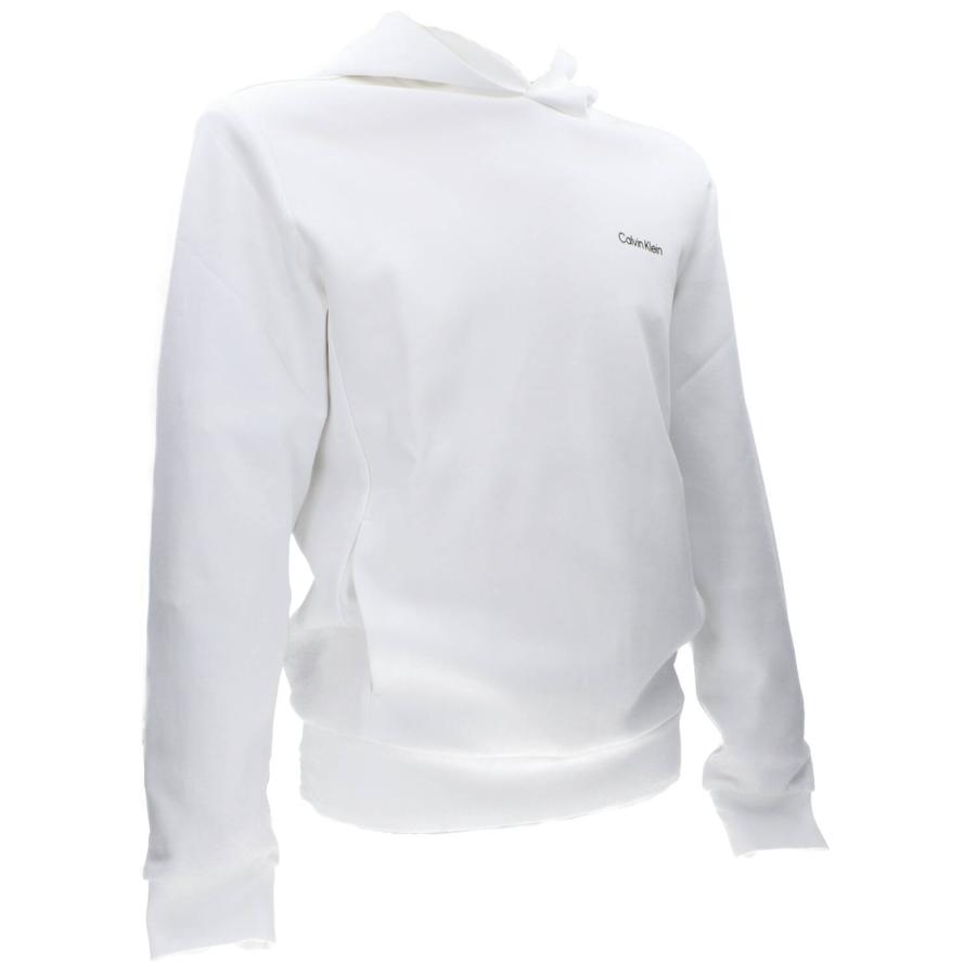 Calvin Klein Felpe K10K109927 FELPA LOGO HOODIE Bianco 2