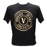 T-shirt 73GAHT05 T-SHIRT LOGO METALLIZZATO Nero Oro