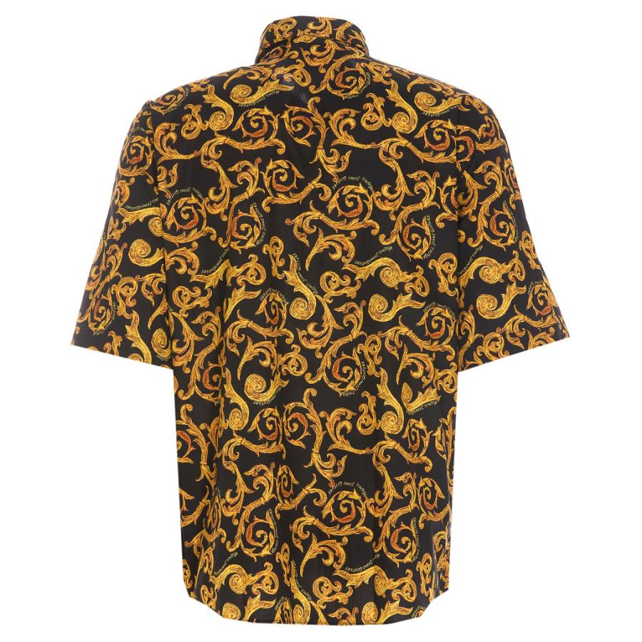 Versace Camicia 74GAL211  PRINT Nero Oro 2