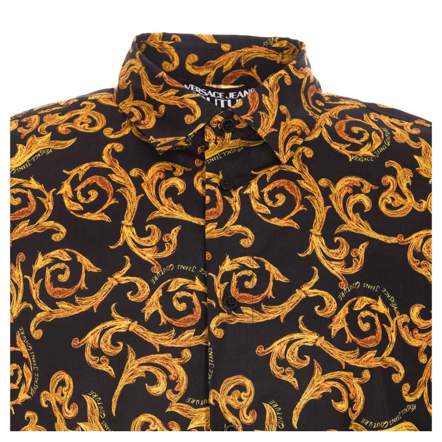 Versace Camicia 74GAL211  PRINT Nero Oro 3