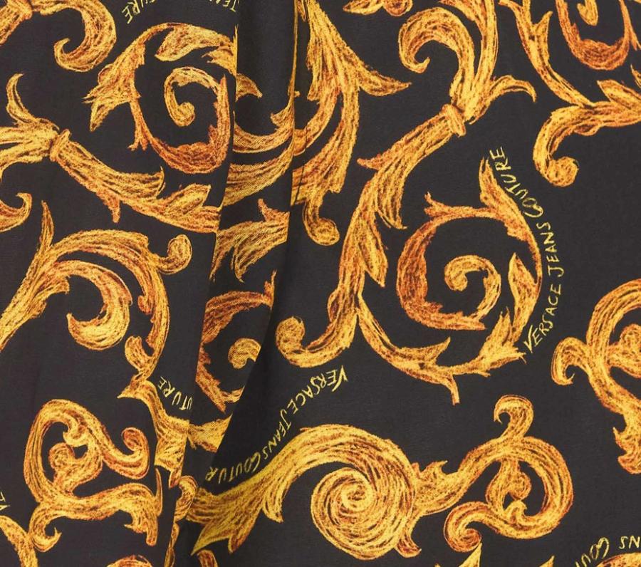 Versace Camicia 74GAL211  PRINT Nero Oro 4