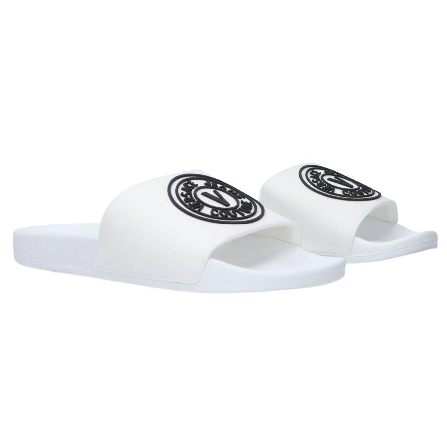 Versace Scarpe mare 74YA3SQ3 FONDO SLIDE DIS. SQ3 Bianco 2