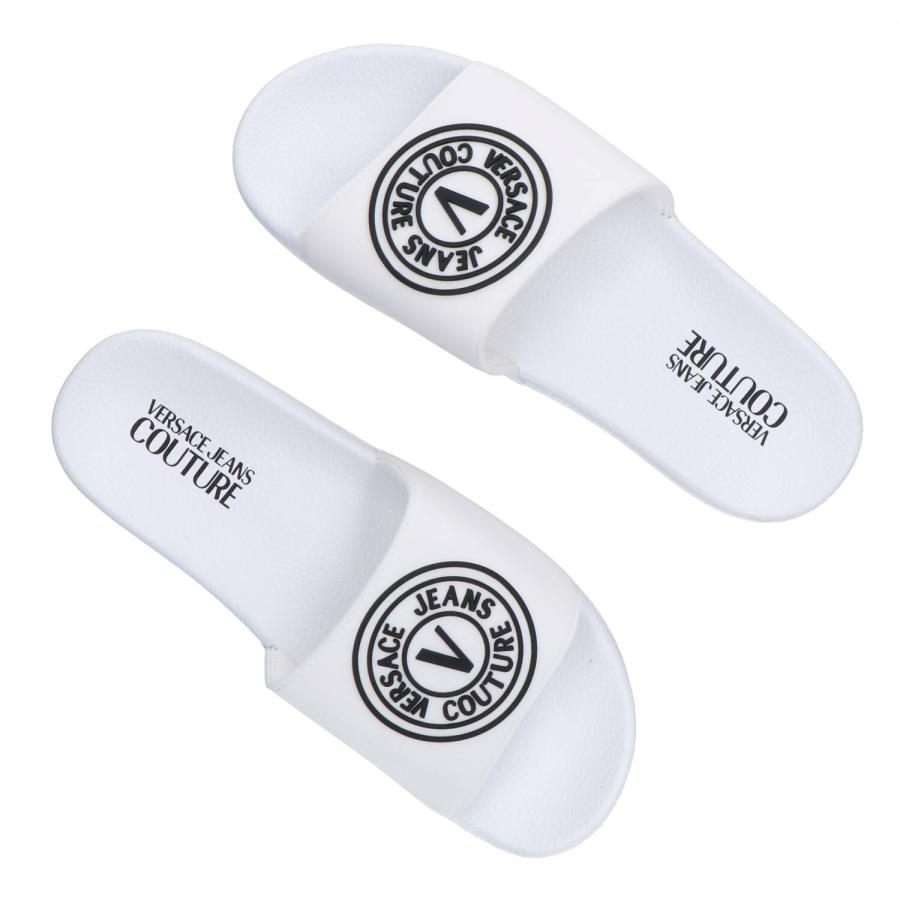 Versace Scarpe mare 74YA3SQ3 FONDO SLIDE DIS. SQ3 Bianco 4