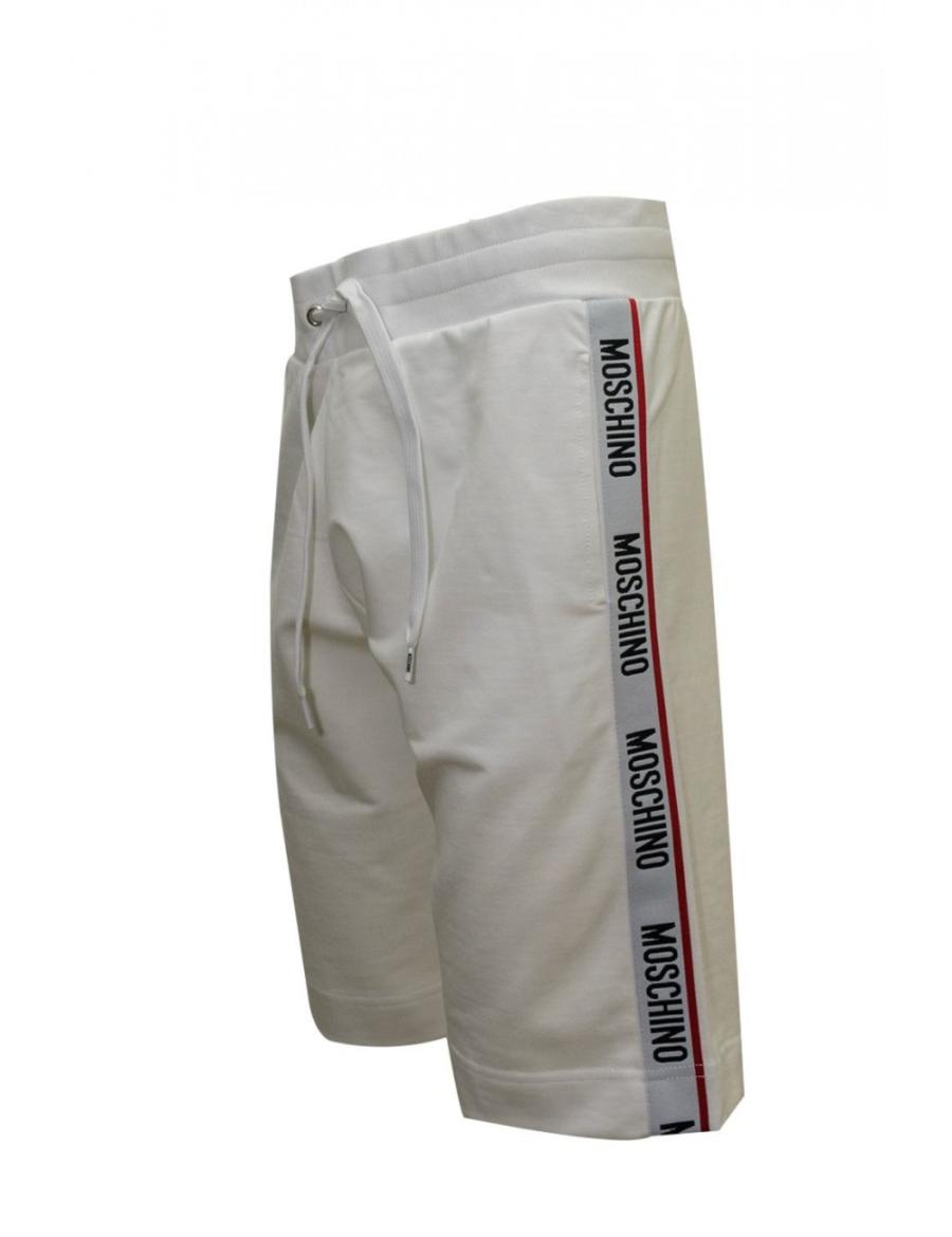 Moschino Bermuda 4409 BANDA LATERALE  Bianco 2
