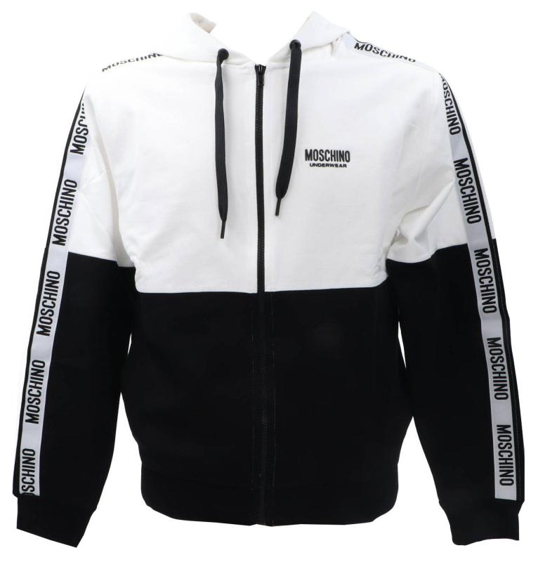 Felpe Felpa con Cappuccio e Cerniera V1A1721 Bianco