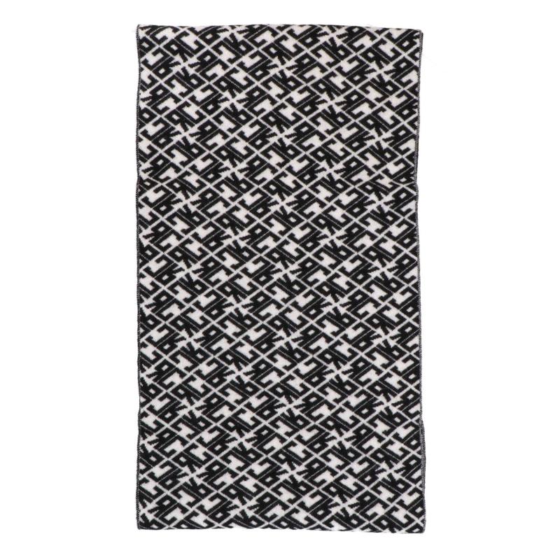 Sciarpe SCARF MANAK Bianco Nero Logo