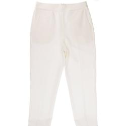 Pantaloni PANTALONE STRETTO ZIP Bianco Panna