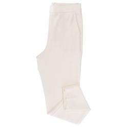 Pantaloni PANTALONE STRETTO ZIP Bianco Panna