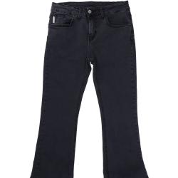 Jeans PANTALONE ZAMPA BOTTONE GIOIELLO Nero Denim