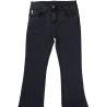 Jeans PANTALONE ZAMPA BOTTONE GIOIELLO Nero Denim
