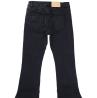 Jeans PANTALONE ZAMPA BOTTONE GIOIELLO Nero Denim