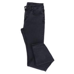 Jeans PANTALONE ZAMPA BOTTONE GIOIELLO Nero Denim