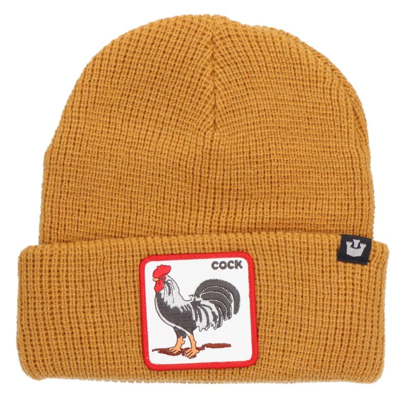 Cappellini BEANIES ANIMAL Giallo Senape Cock