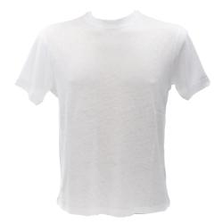 T-shirt TE2727SS girocollo Lino Bianco