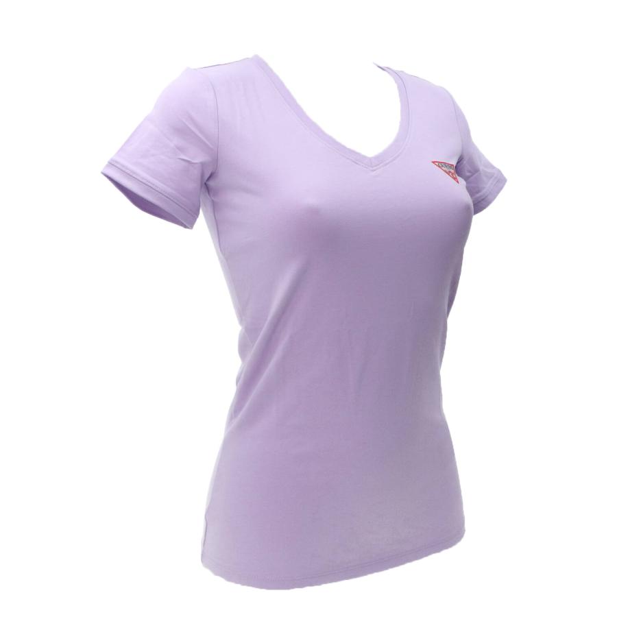 Guess T-shirt SS VN MINI TRIANGLE TEE Lilla 2