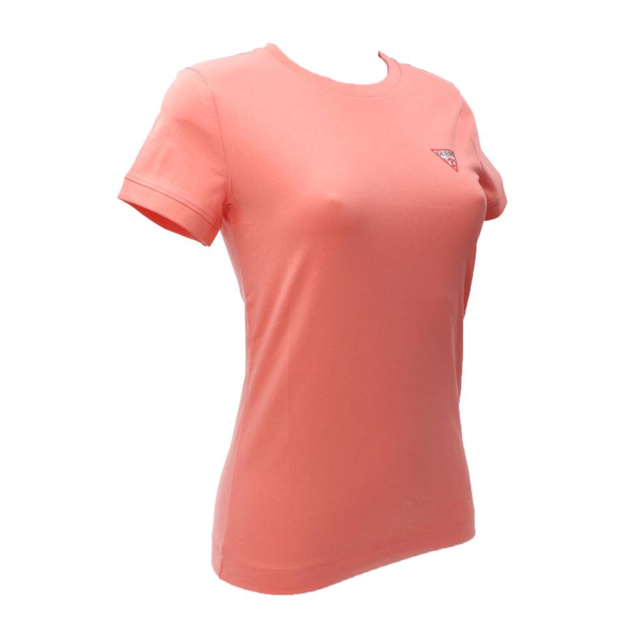 Guess T-shirt SS CN MINI TRIANGLE TEE Arancione Salmone 2