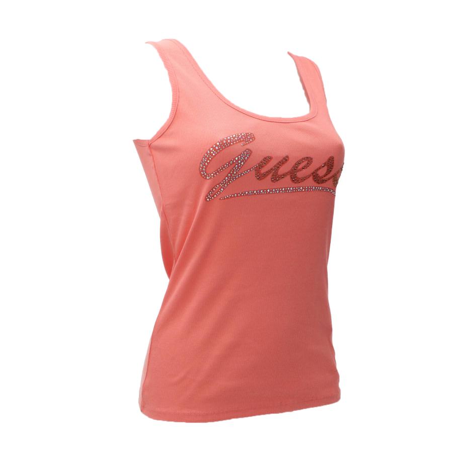 Guess Canotte LOGO TANK TOP Arancione 2