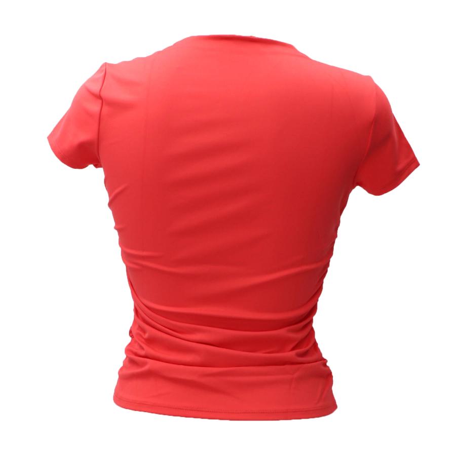 Guess Maglia FARAH SHIRRED TOP Rosso Corallo 3