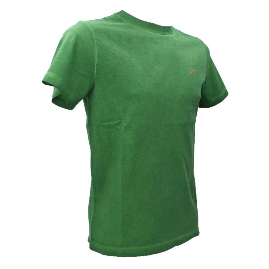 Sun 68 T-shirt T34145 SPECIAL DYED S/S Verde 2