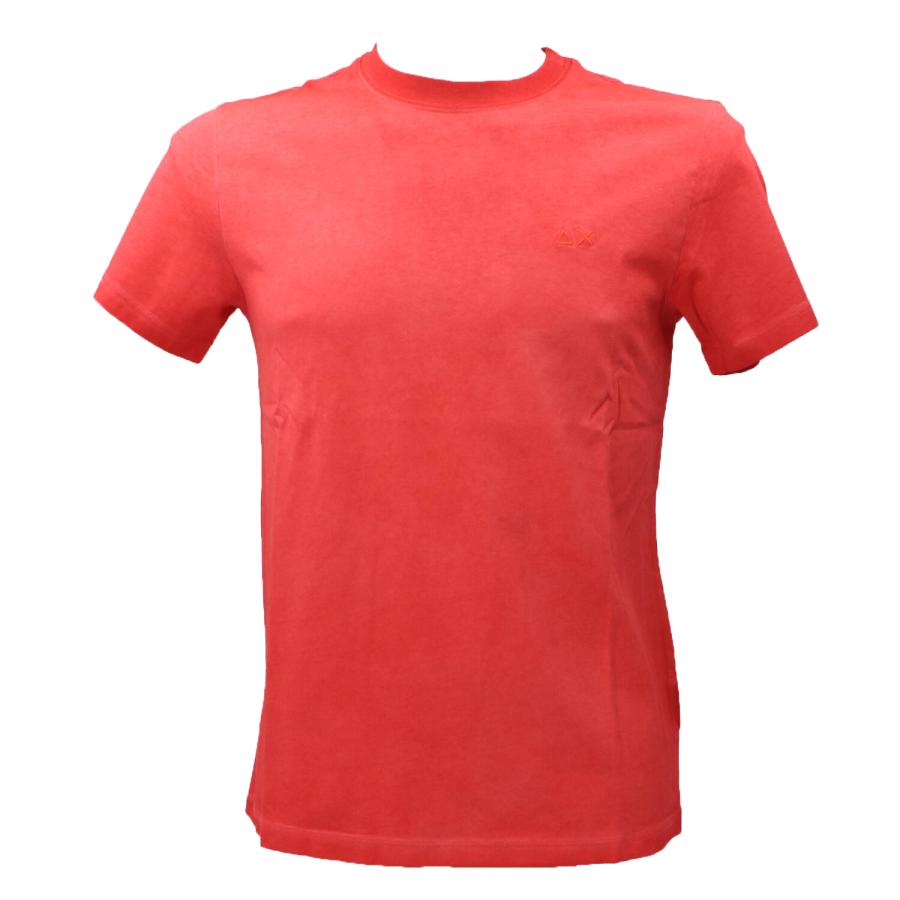 Sun 68 T-shirt T34145 SPECIAL DYED S/S Rosso 1