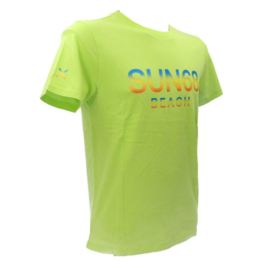Sun 68 T-shirt T34141 BEACH BIG LOGO S/S Verde 2