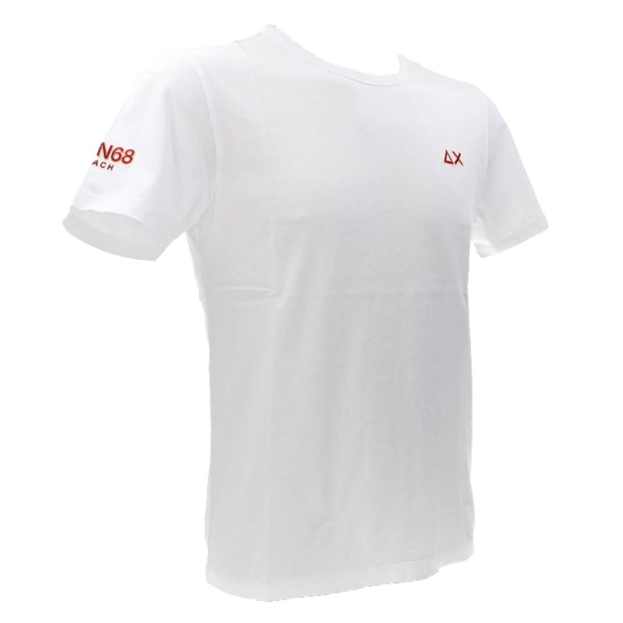 Sun 68 T-shirt T34140 BEACH LOGO S/S Bianco 2
