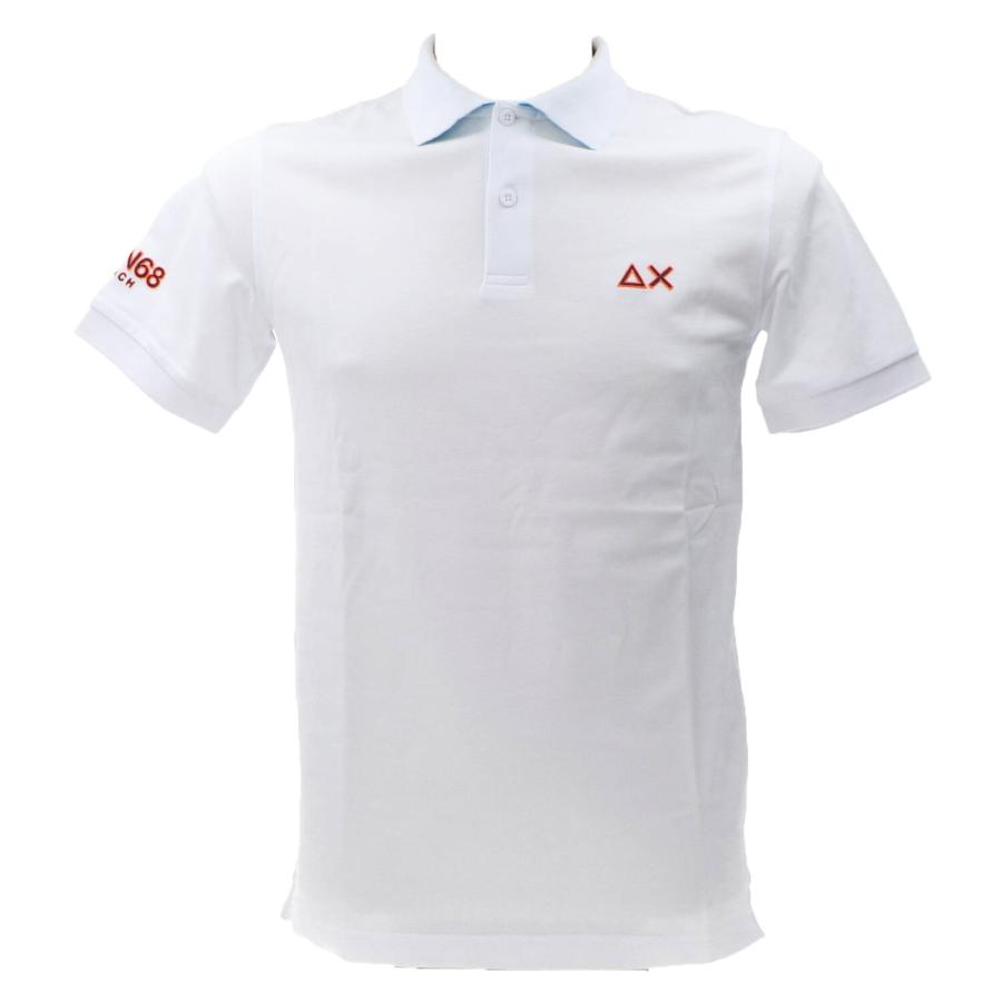 Sun 68 Polo A34140 LOGO BEACH S/S Bianco 1