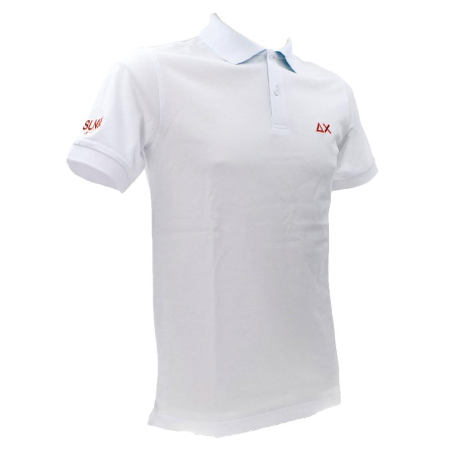 Sun 68 Polo A34140 LOGO BEACH S/S Bianco 2