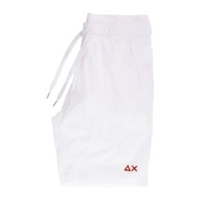 F34153 SHORT PANT BEACH LOGO Bianco