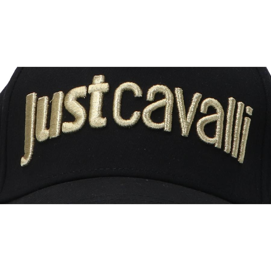 Just Cavalli Cappellini BASEBALL CAP LOGO EMBRODERY Nero Oro 2
