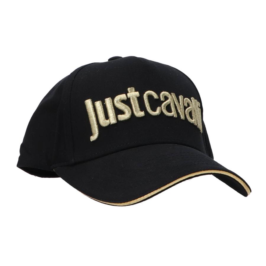 Just Cavalli Cappellini BASEBALL CAP LOGO EMBRODERY Nero Oro 3