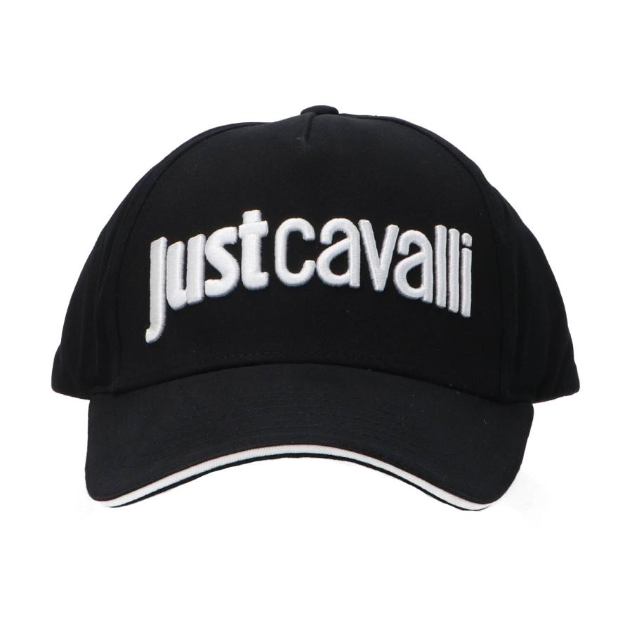 Just Cavalli Cappellini BASEBALL CAP LOGO EMBRODERY Nero Bianco 1