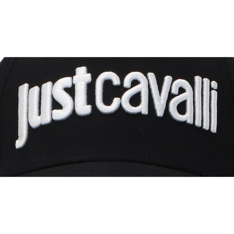 Just Cavalli Cappellini BASEBALL CAP LOGO EMBRODERY Nero Bianco 2