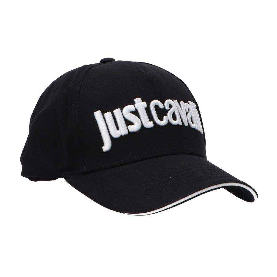Just Cavalli Cappellini BASEBALL CAP LOGO EMBRODERY Nero Bianco 3