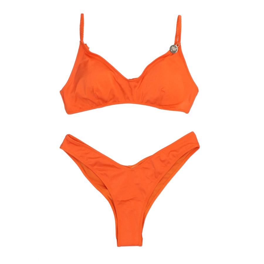 4giveness Costume BIKINI TOP E SLIP SHINY 3622 Arancione 1