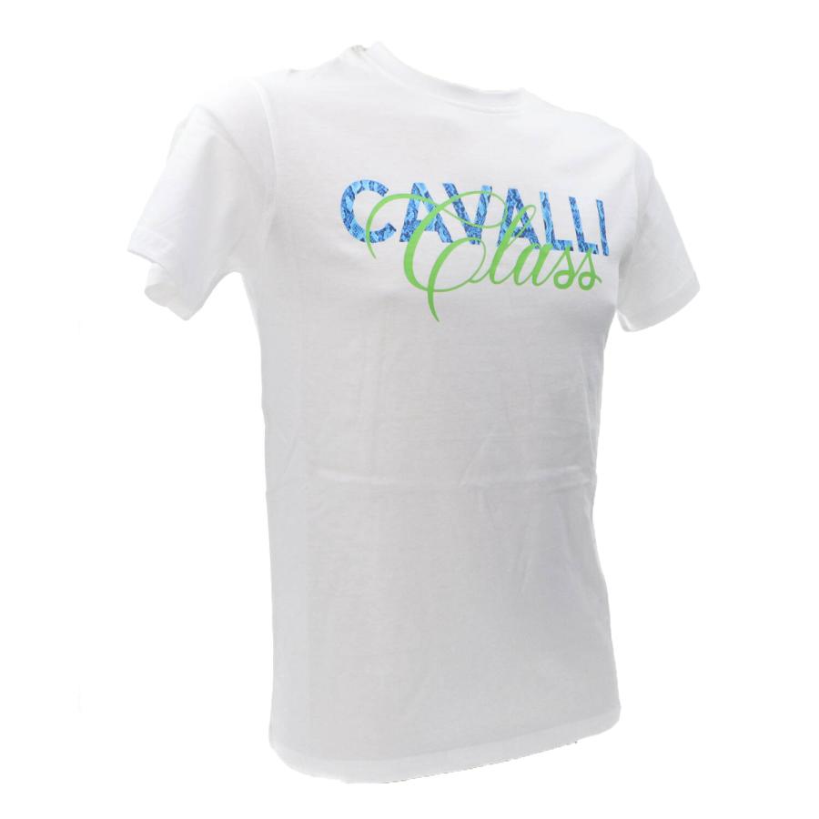 Just Cavalli T-shirt CAVALLI CLASS  Bianco Azzurro 2
