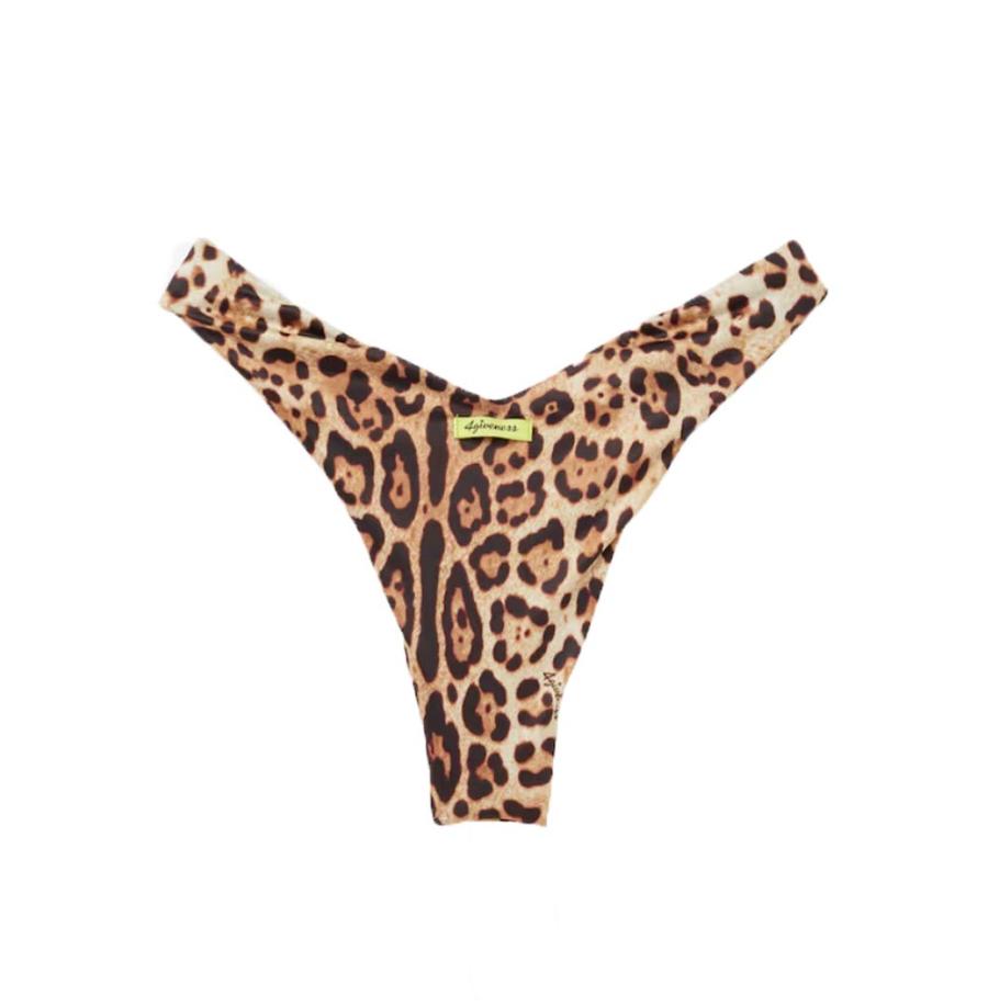 4giveness Costume Bikini top e slip echange FGBW3814 Marrone leopardato 3