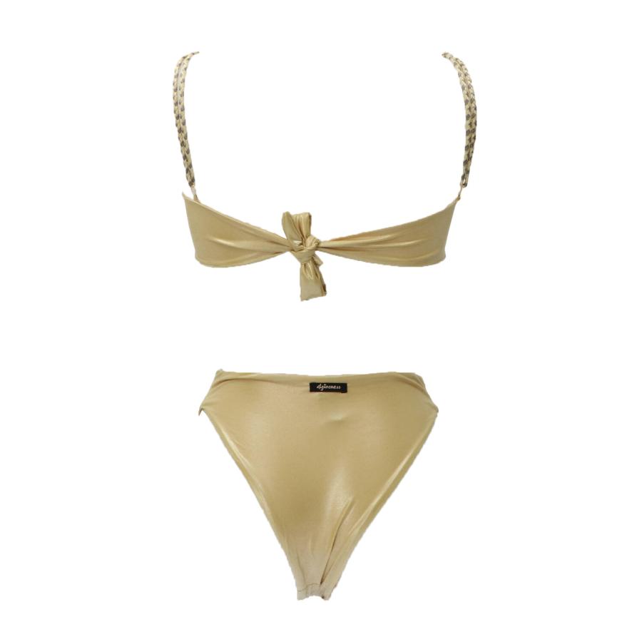 4giveness Costume Bikini fascia slip FGBW3759 Oro 2