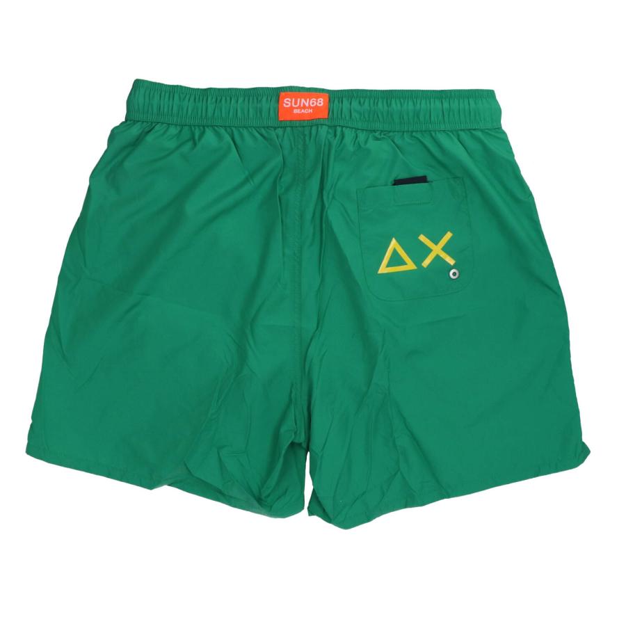 Sun 68 Costume H32103 SWIM PANT WITH MACRO LOGO ON FRONT Verde 2
