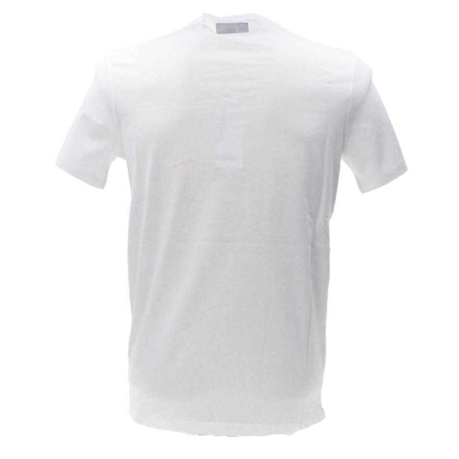 Bikkembergs T-shirt CREW NECK   Bianco Azzurro 3