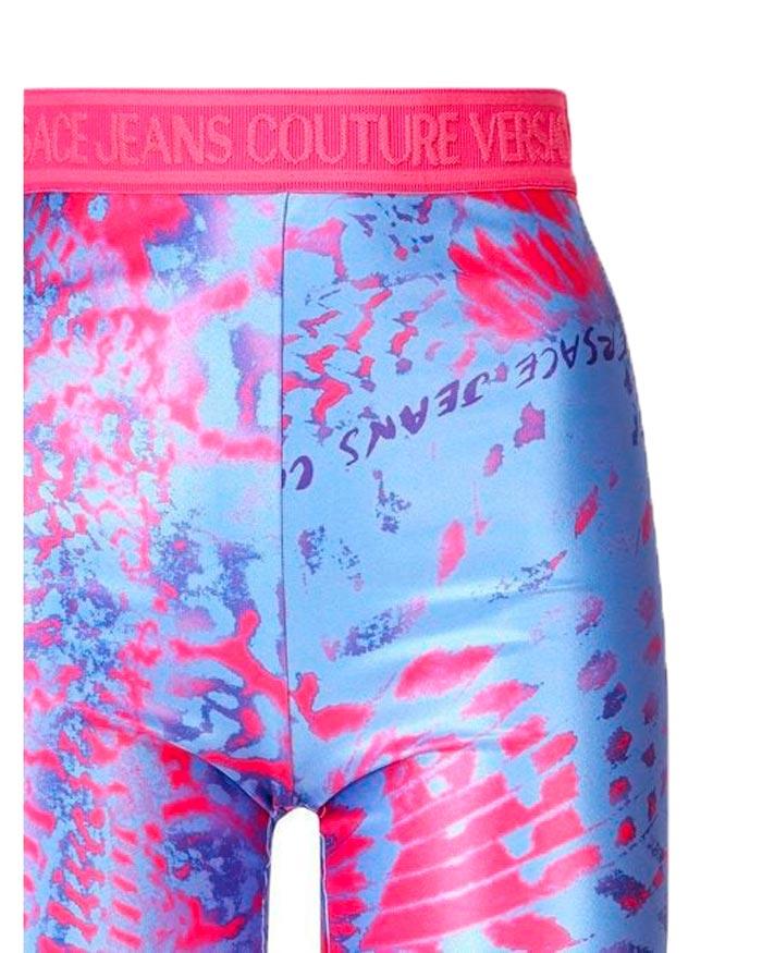 Versace Leggins  LYCRA PRINT ANIMALIER Azzurro Multicolore 2