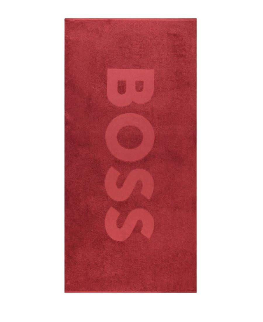 Boss Telo mare BEACH TOWEL SOLID Bordeaux 1