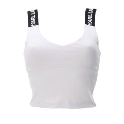 Top KLJ LOGO BRA TOP 241J1705 Bianco