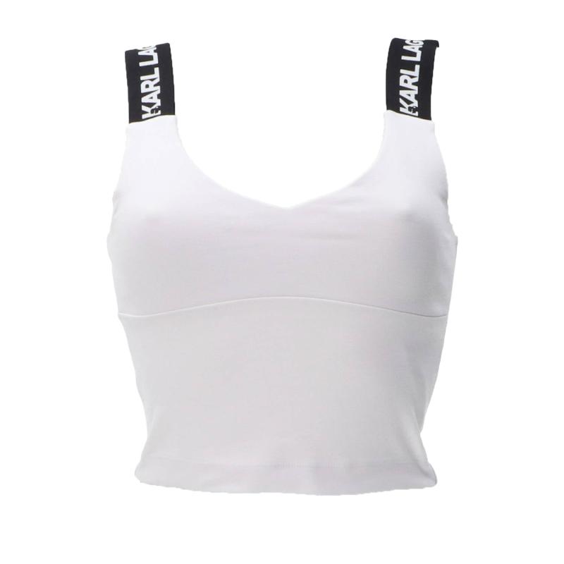Top KLJ LOGO BRA TOP 241J1705 Bianco