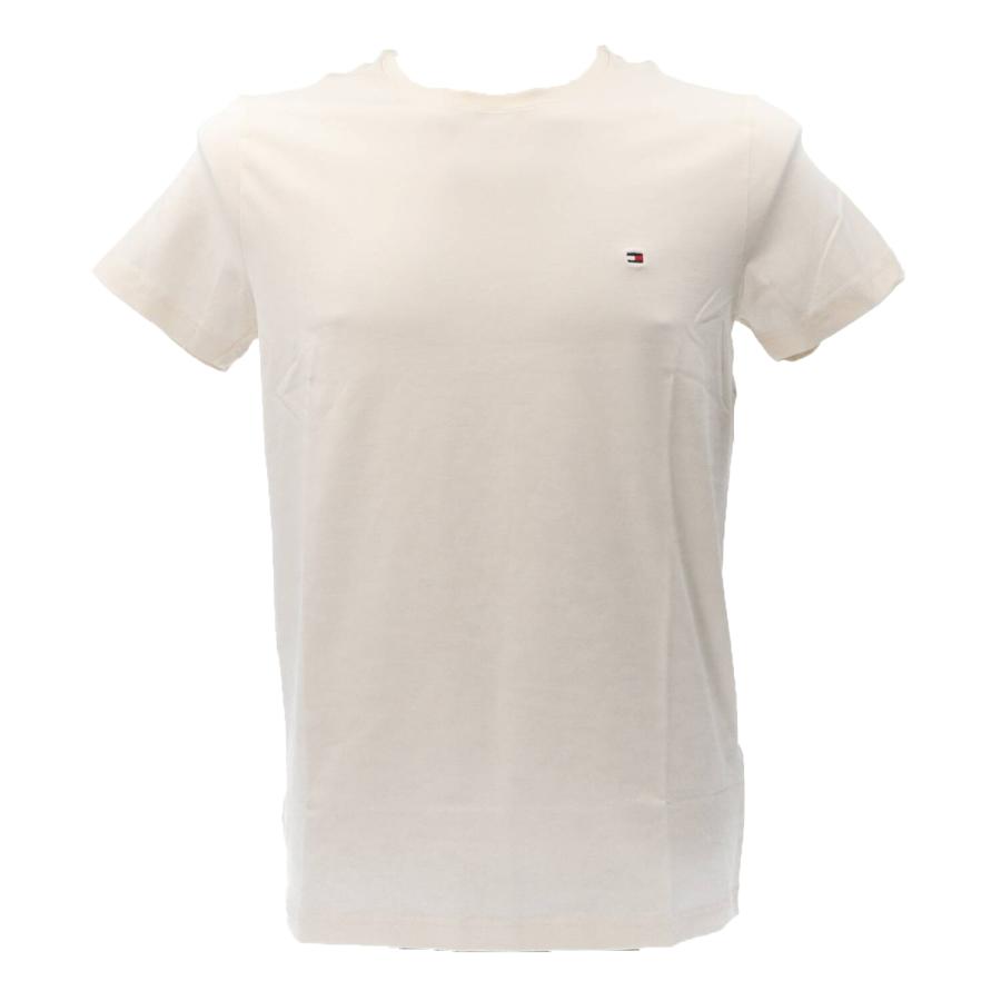 Tommy Hilfiger T-shirt STRETCH SLIM FIT TEE 10800 Bianco Panna 1