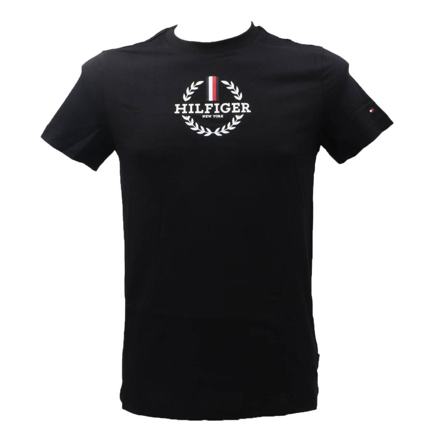 Tommy Hilfiger T-shirt GLOBAL STRIPE WREATH TEE 34388 Nero 1