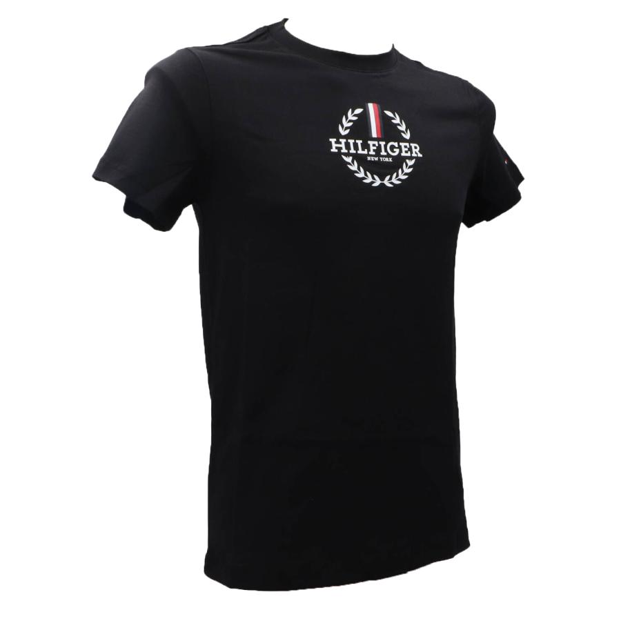 Tommy Hilfiger T-shirt GLOBAL STRIPE WREATH TEE 34388 Nero 2