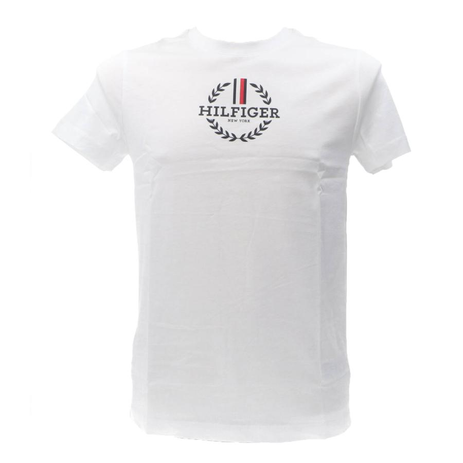 Tommy Hilfiger T-shirt GLOBAL STRIPE WREATH TEE 34388 Bianco  1