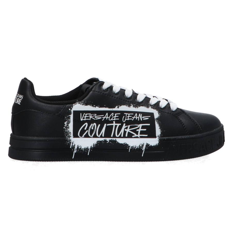 Versace Sneakers Fondo court 88 lett grafiti Nero 1